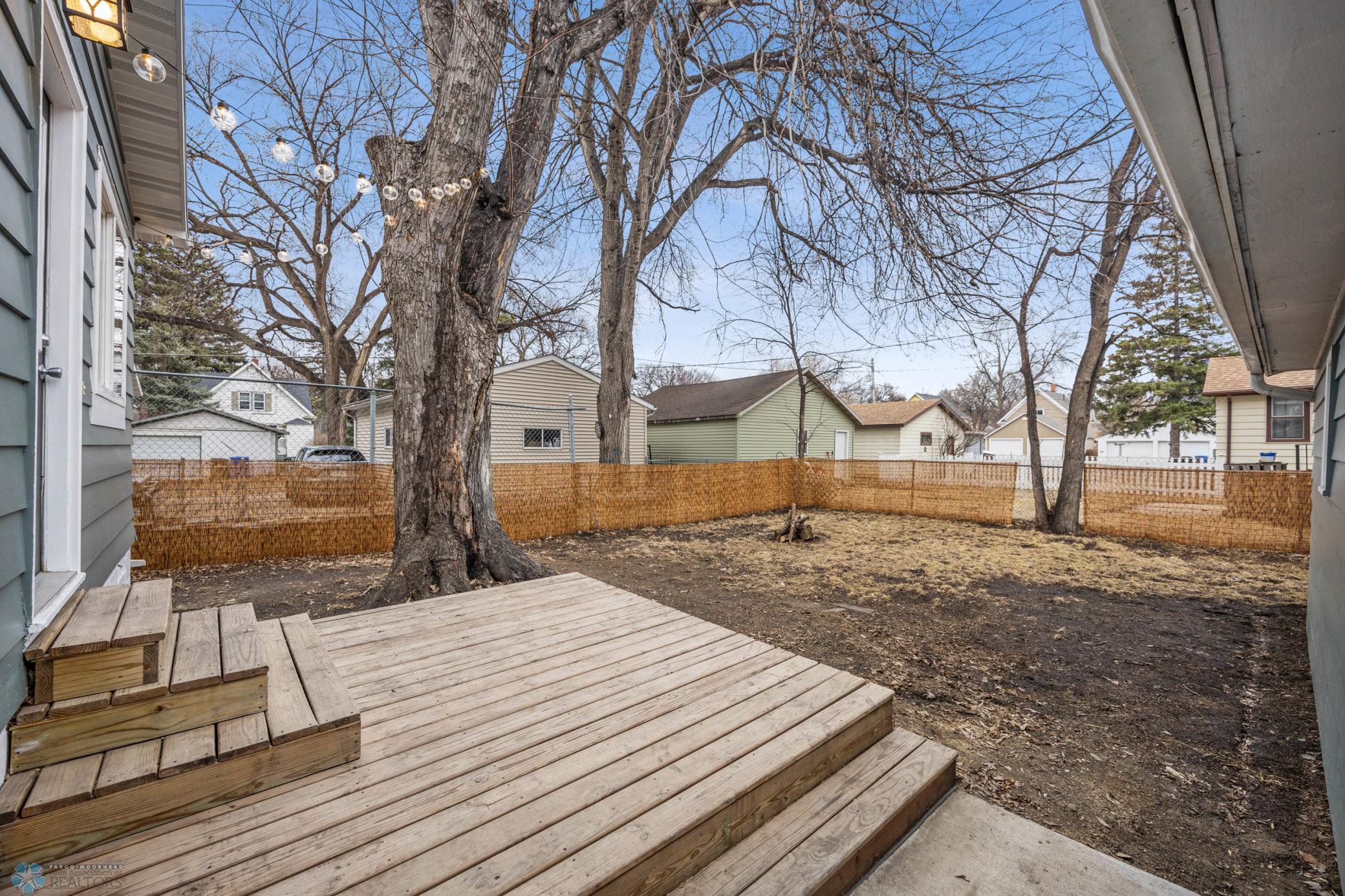 Back yard deck