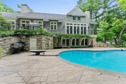 The pool is easily accessed from several areas of your retreat!