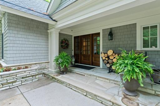 Covered entrance keeps you dry during all seasons!