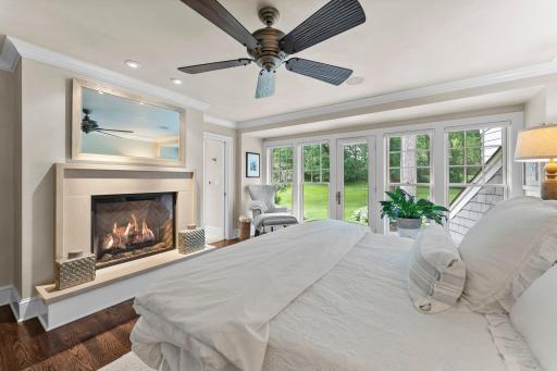 Rear of the home offers floor to ceiling natural light and privacy!