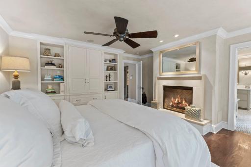 Your own fireplace and smart built ins complete this great room!
