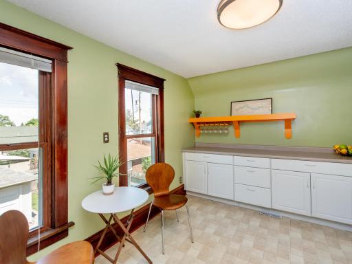 Kitchen on the upper level.