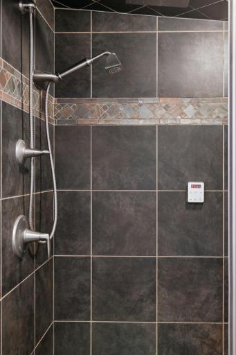 Enjoy a steam shower after a dip in the pool