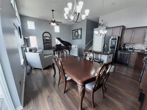 Walk out from the dining area to your new deck