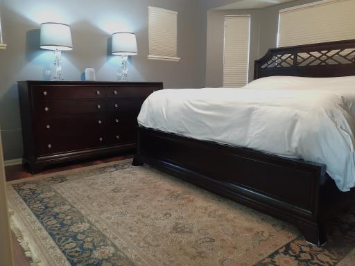 Upper level primary BR has plenty of room for a king bed and large furniture