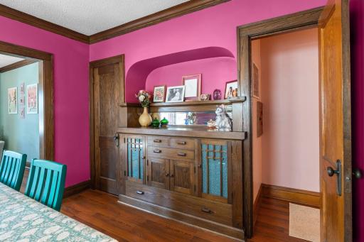 The original Dining Buffet adds function and beauty to the space!