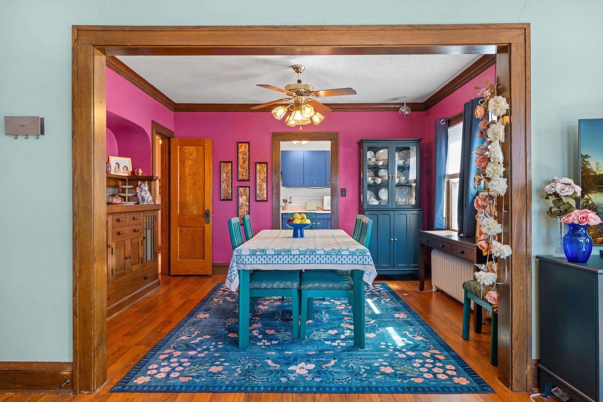 The generous dining room allows plenty of room for entertaining your dinner guests!