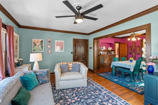 You will love the vibrant paint colors! A truly gorgeous space to come home to!