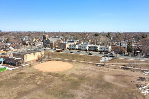 Aerial view of Phelps Park toward condo building- 3933-chicago-ave-unit-4.jpg