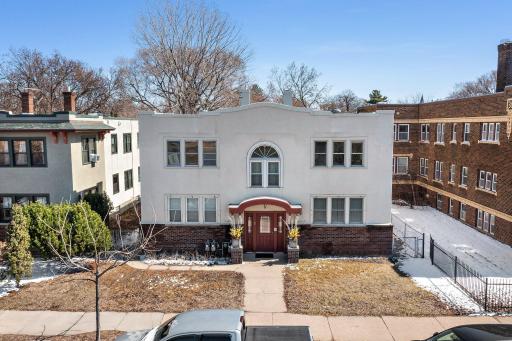 Old World Charm and Character await you! Your home is on the top-floor right-side of this 4-Unit building!