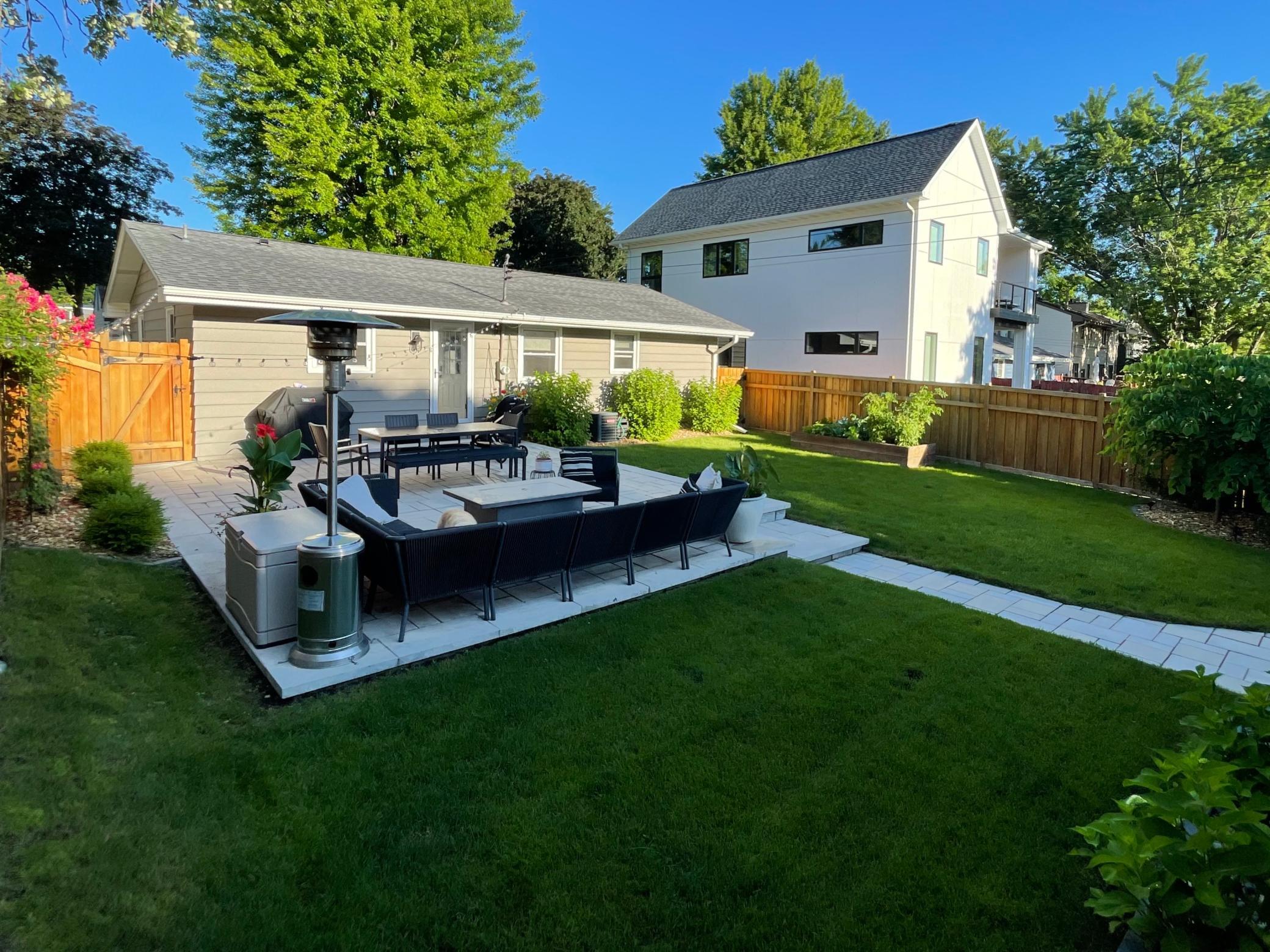 Back yard in the Summer