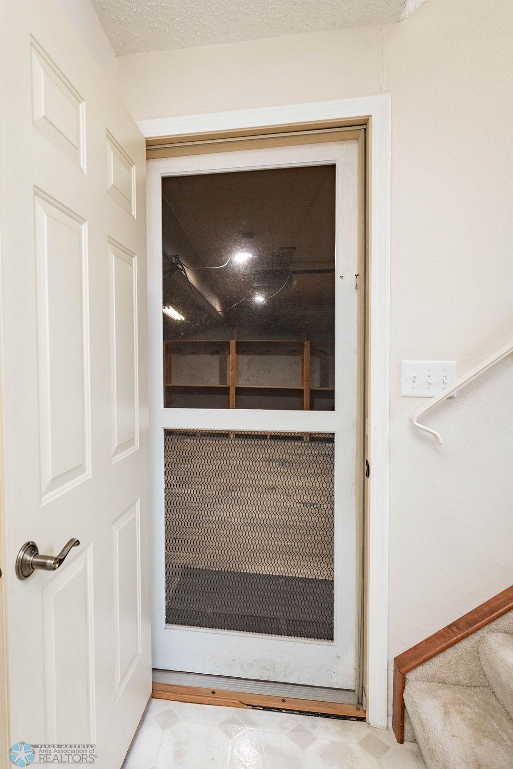 Screen Door to Double Garage