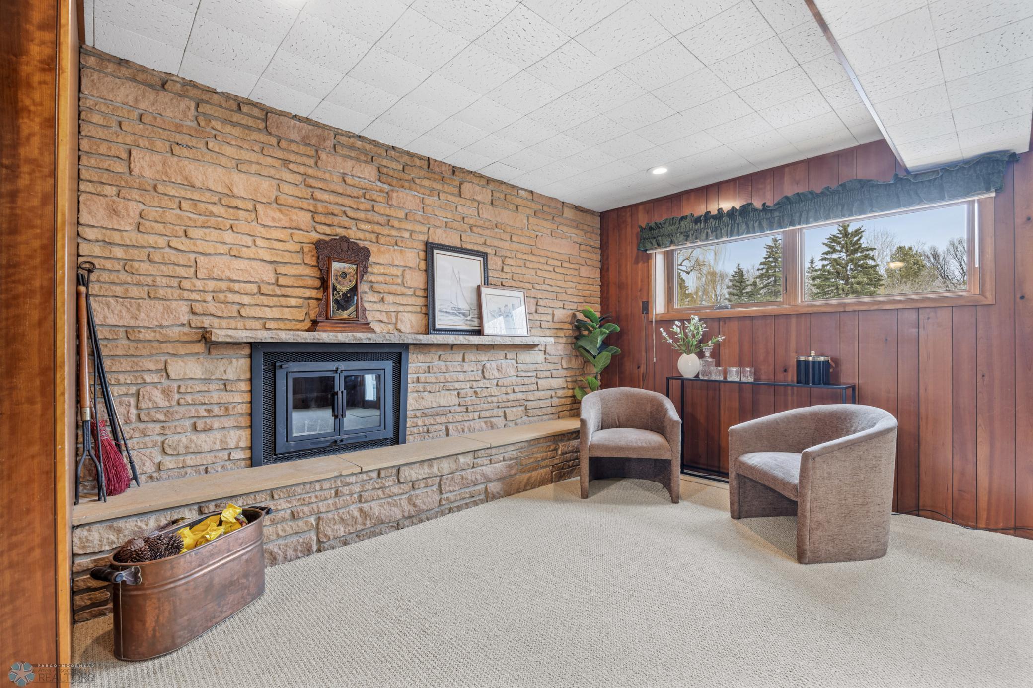Lower Level Family Room/Fireplace