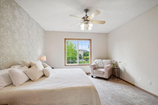 Primary suite, with ensuite bathroom and walk-iin closet