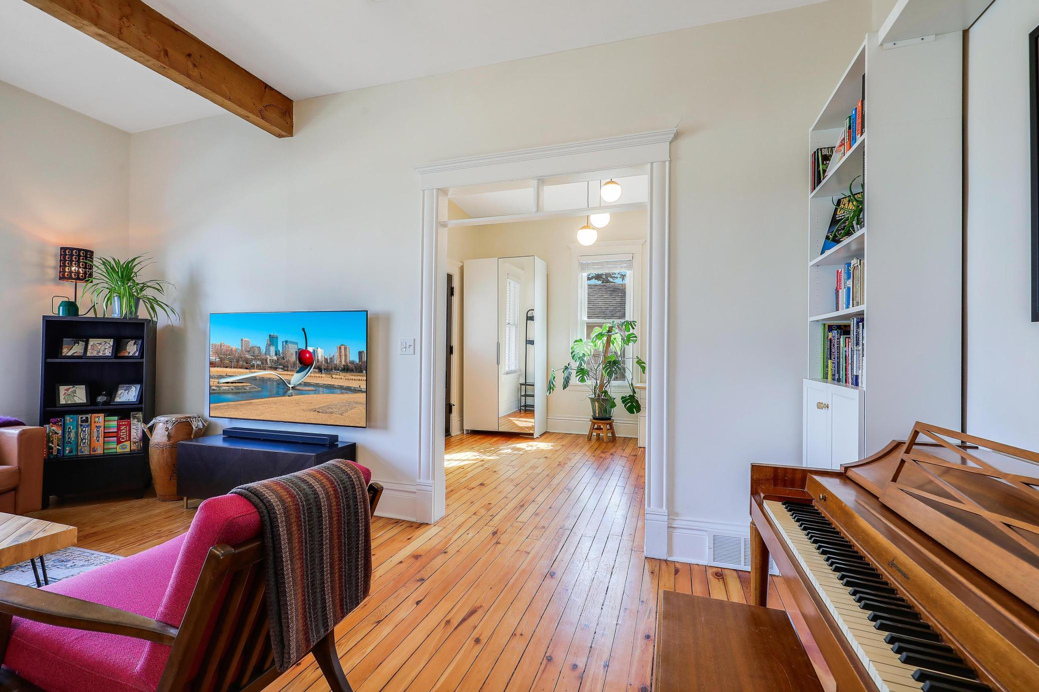 Living room to foyer