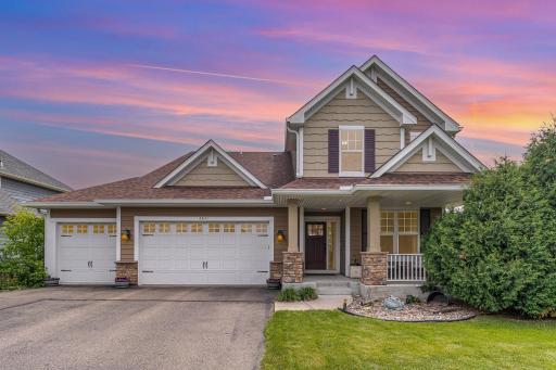 Five-bed, four-bath home on a quiet corner lot of a cul-de-sac. Walk to parks, trails, and Lake Riley. Close to Hwy 212, but tucked away from the street noise.