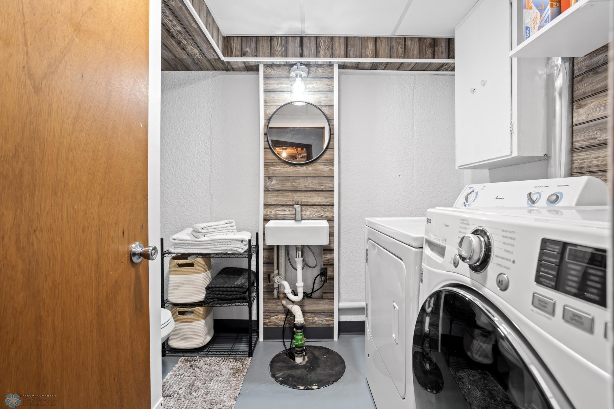 Basement bathroom/laundry room