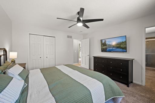 Spacious Primary bedroom with private ensuite bath!