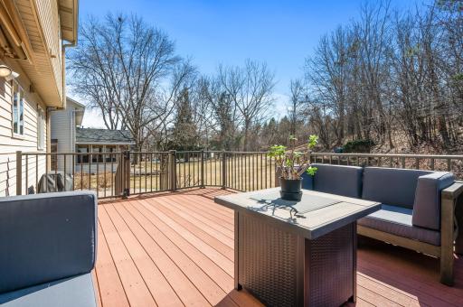 Enjoy this good sized maintenance free deck. You can be out here this spring and summer!