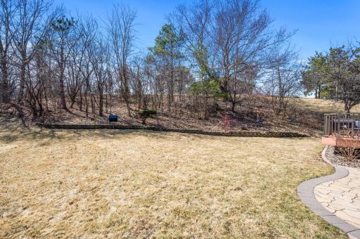 Lot goes to tree line at top of the hill.