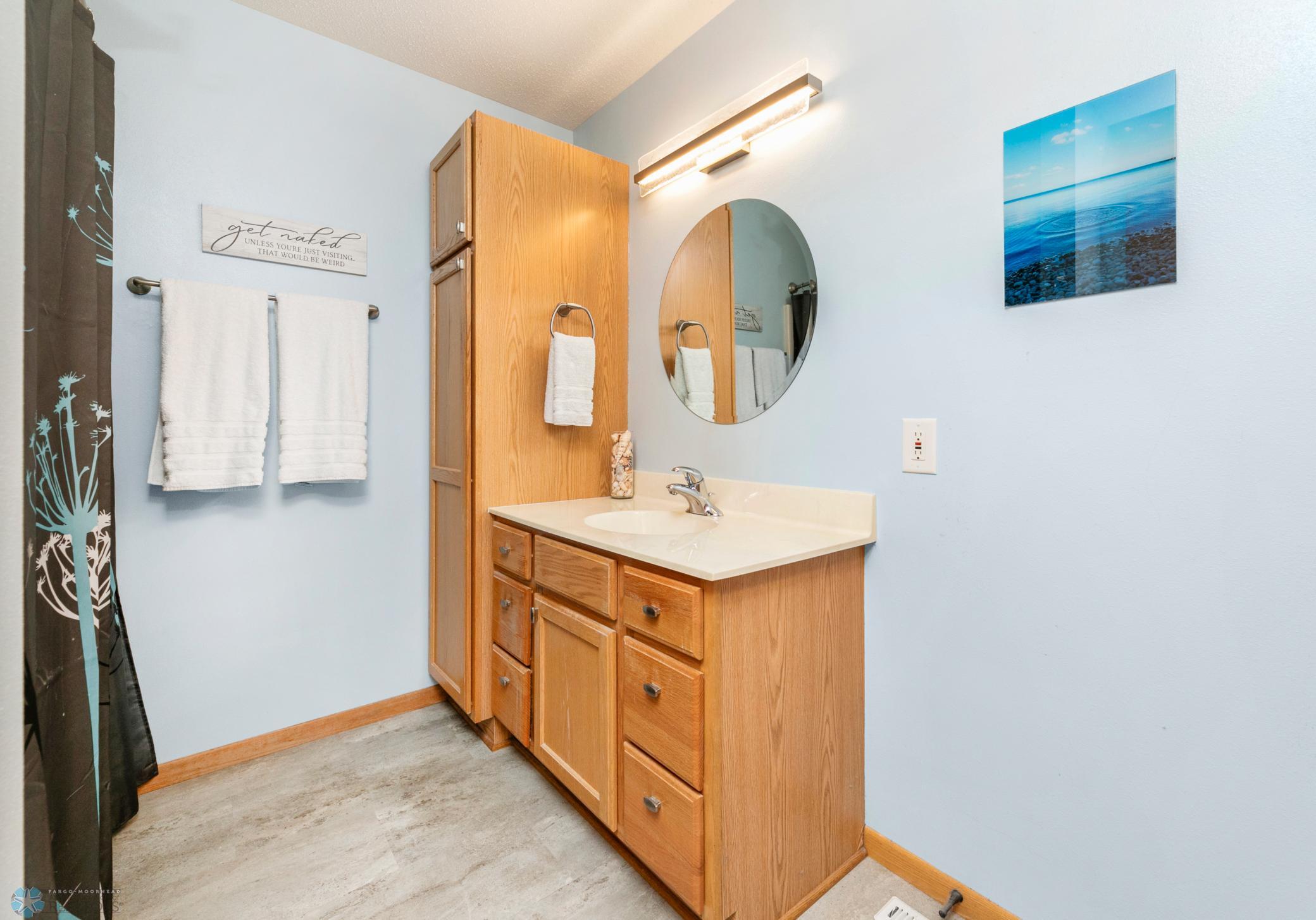 Upper Bathroom view 2-updated flooring