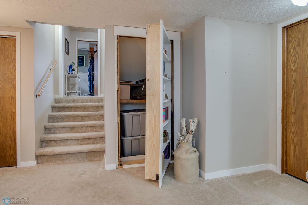 Secret door to storage!