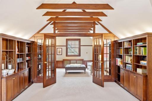 The third-floor attic is a hidden gem, full of character, charm and architectural intrigue!