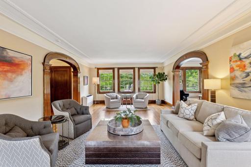 Whether you're gathering with guests or enjoying a peaceful afternoon, this inviting room offers the perfect blend of comfort and historic elegance.