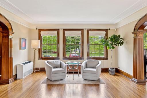 Views of iconic Summit Avenue with tree-lined streets, grand historic residences and timeless architecture define the neighborhood.