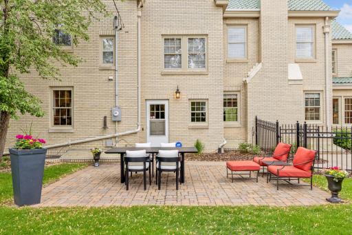 Great space to entertain outdoors on the expansive paver patio.