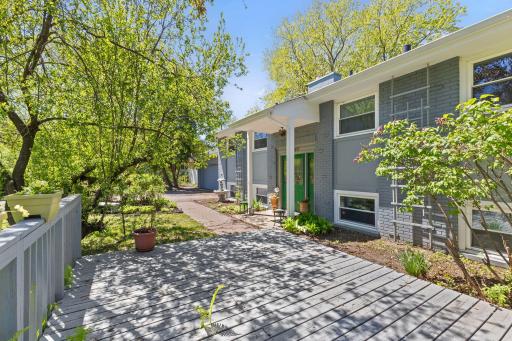Enjoy the peaceful surroundings on your front patio/deck!