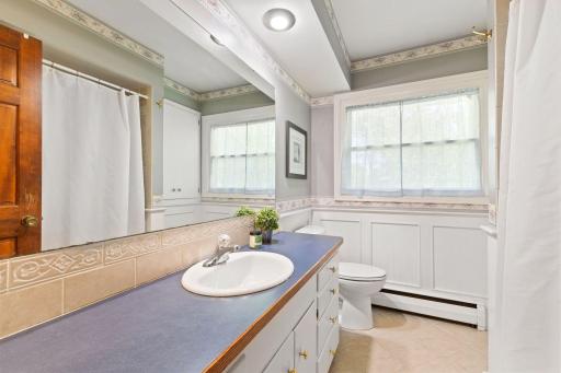 Main floor (upper level) bathroom -- full bathroom.