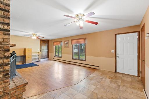 The lower level family room -- walk-out door to the backyard!!!