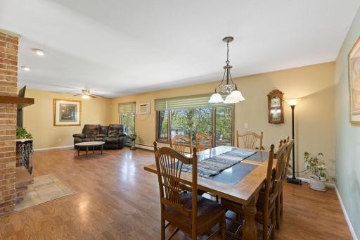 The large window overlooks the HUGE backyard -- you will love the natural light pouring into the space!
