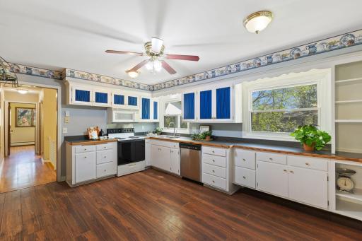 What everyone wants to have = A window over the sink!! There's so much room in this kitchen - the opportunities are endless!