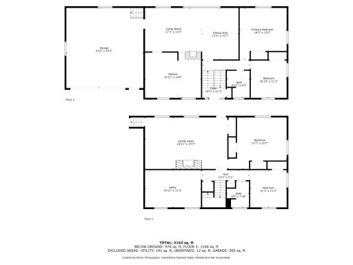 Both floor plans. **Room measurements taken by third party vendor**