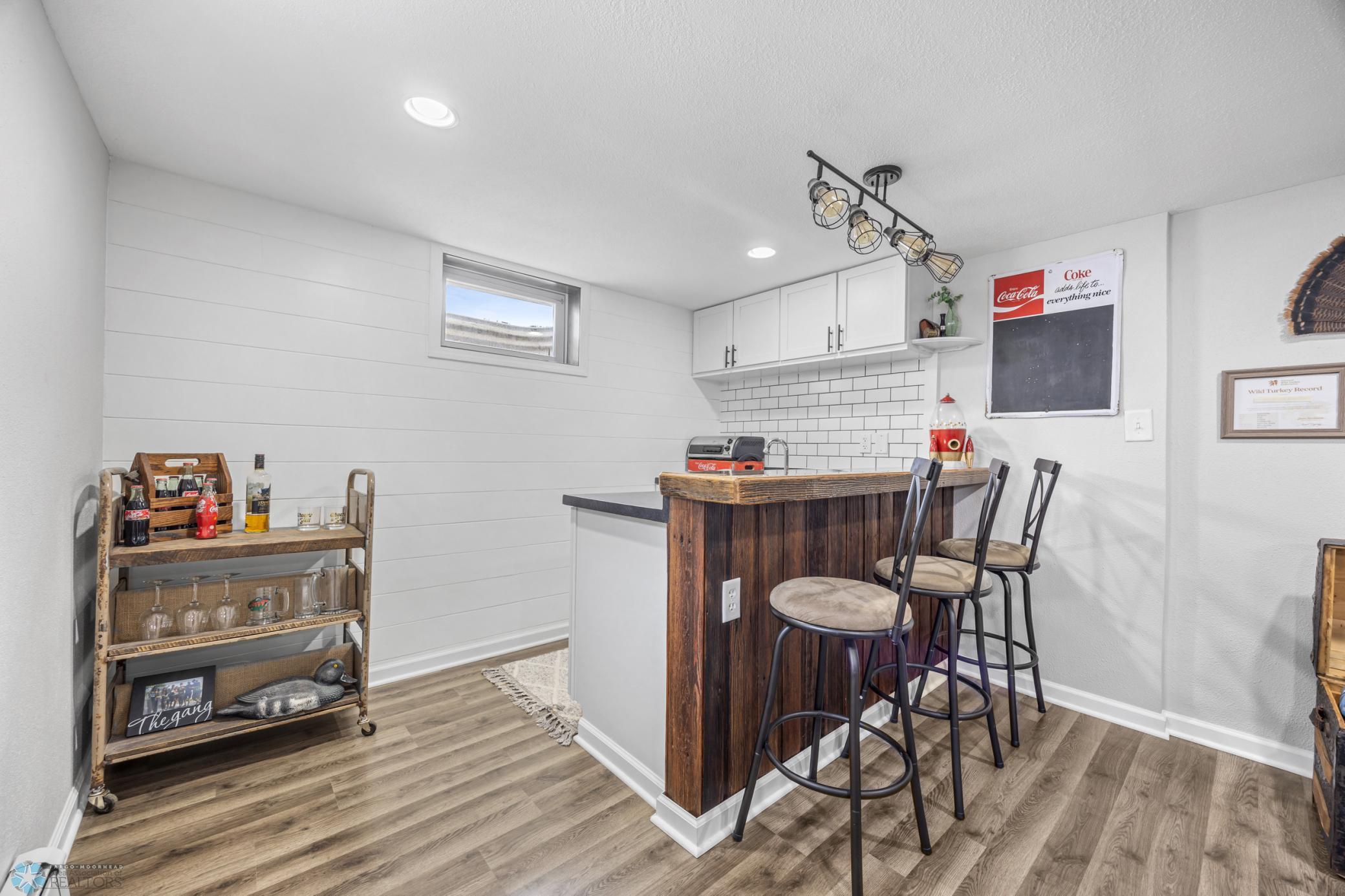 Wet bar basement