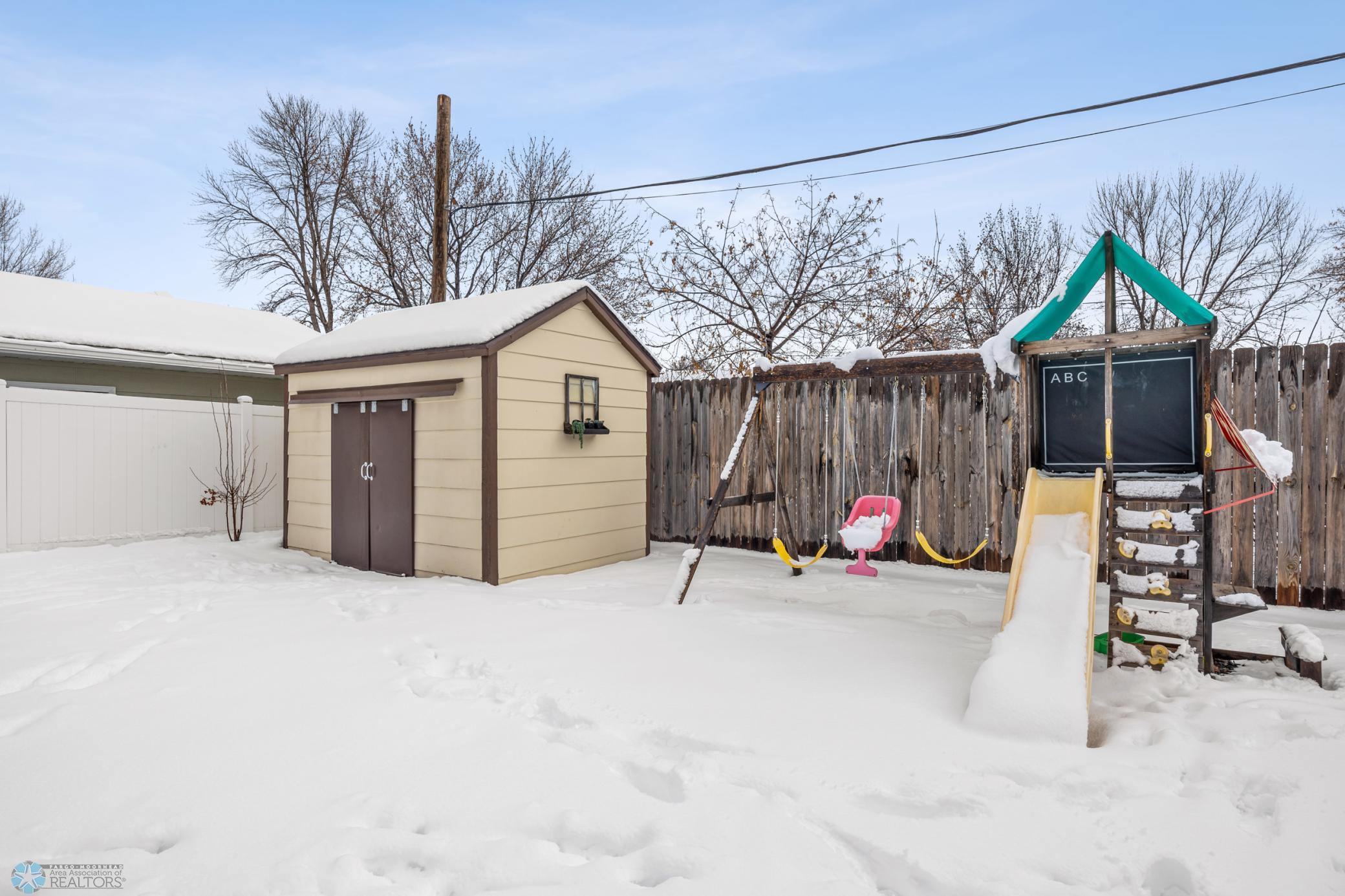 Shed fully fenced