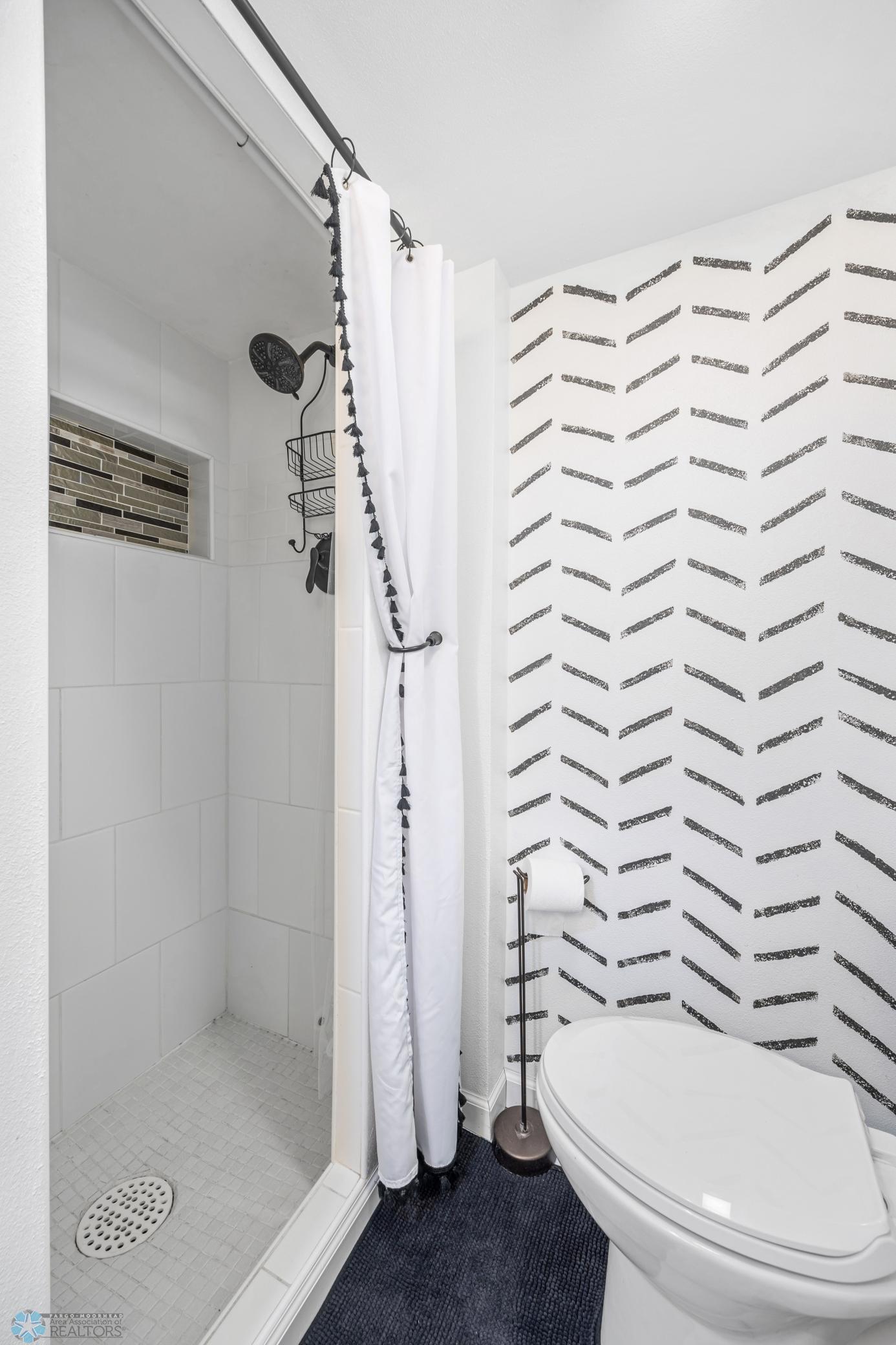 Walk in shower basement