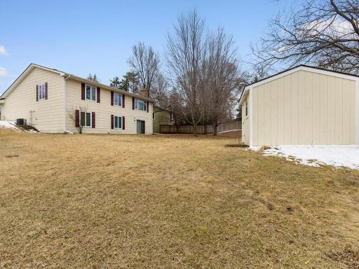 This home provides a spacious backyard, fully fenced in with 2 patios and storage shed.