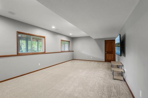 Family room - Lower level (New carpet Aug 2025)