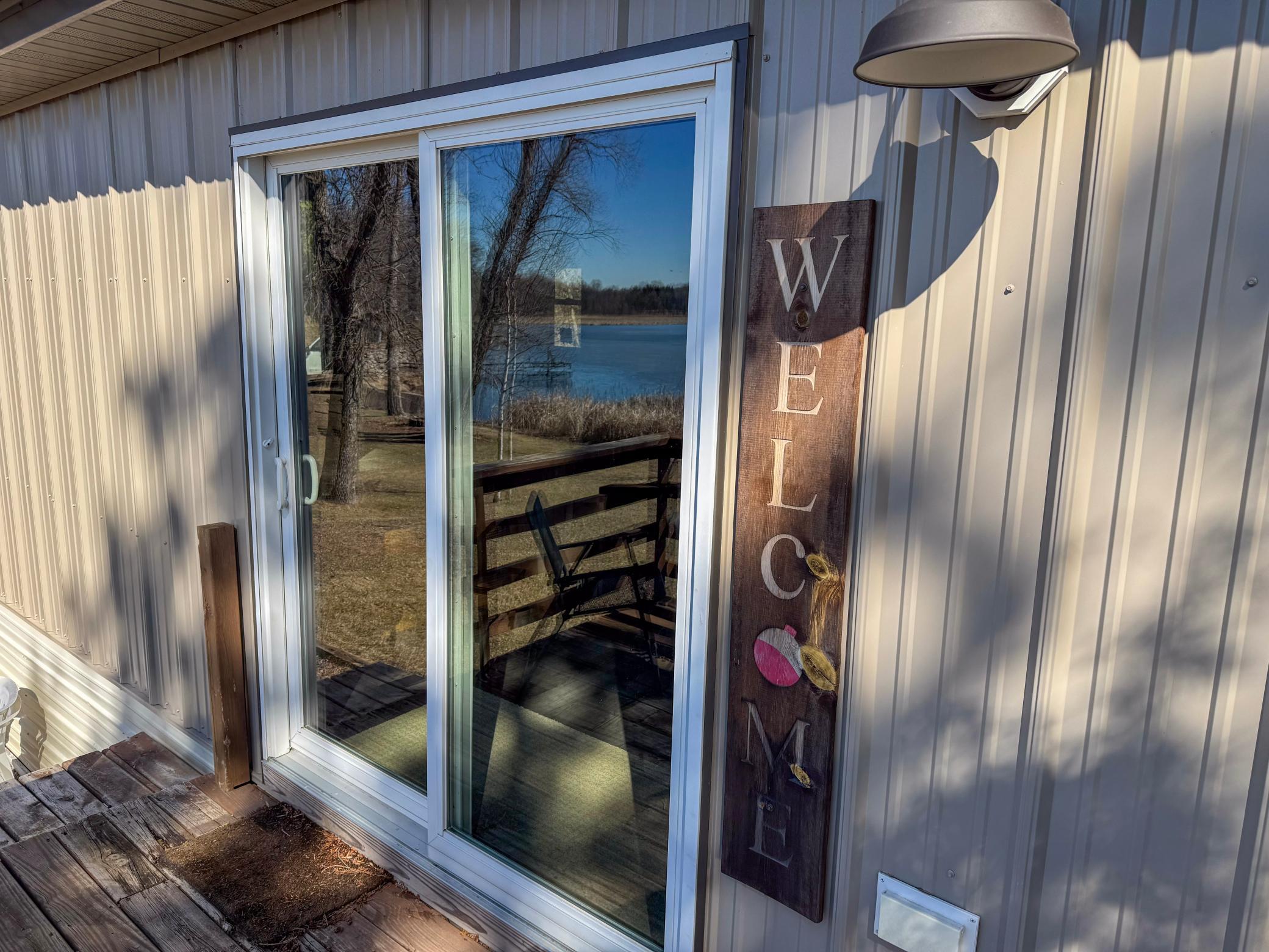 Back deck sliding doors
