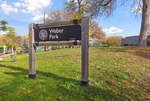 Webber Park is a neighborhood gem offering green space, walking paths, and year-round recreation.