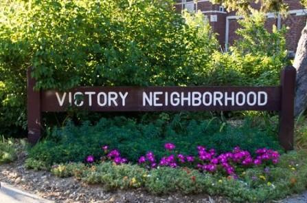 Welcome to the Victory neighborhoodâan established and beloved community known for its charm, green spaces, and close-knit feel.