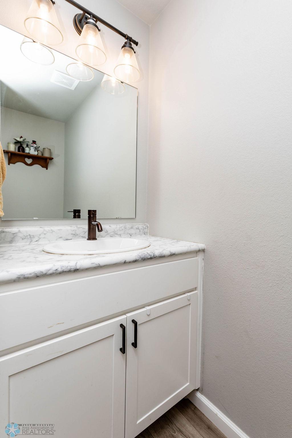 1/2 Bath on Main Floor