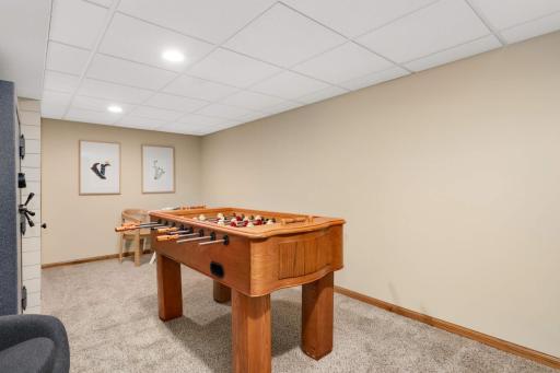 Lower Level Flex Room with closet. Could be third non-conforming bedroom. Just needs egress window to be legal bedroom.