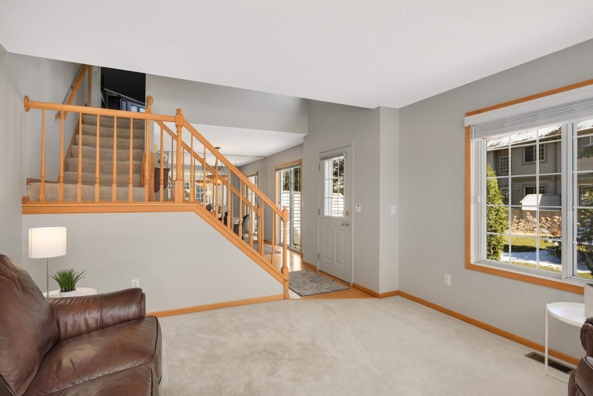Open & inviting entry way leads to open staircase to great upper level!