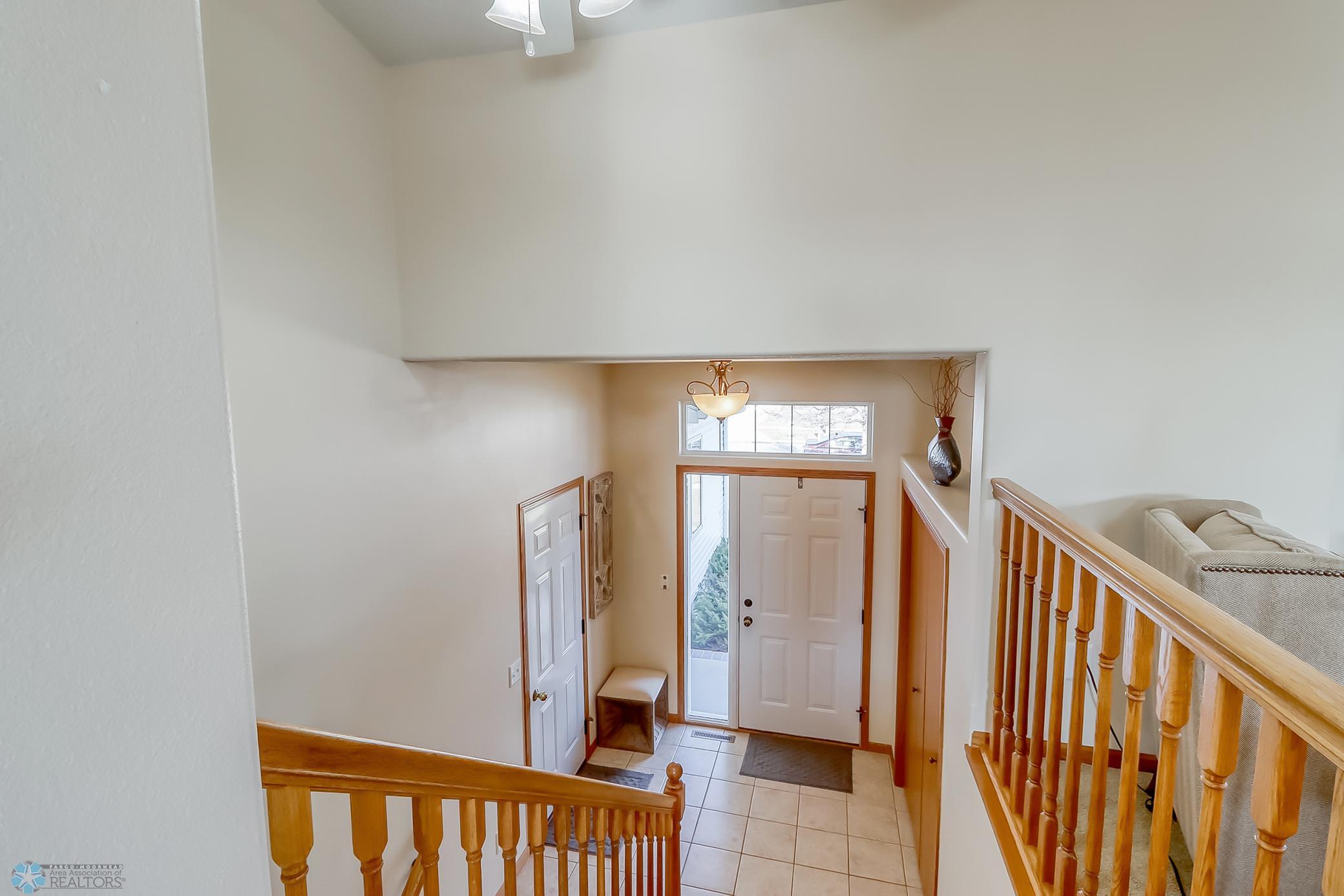 Front entry with access to the garage