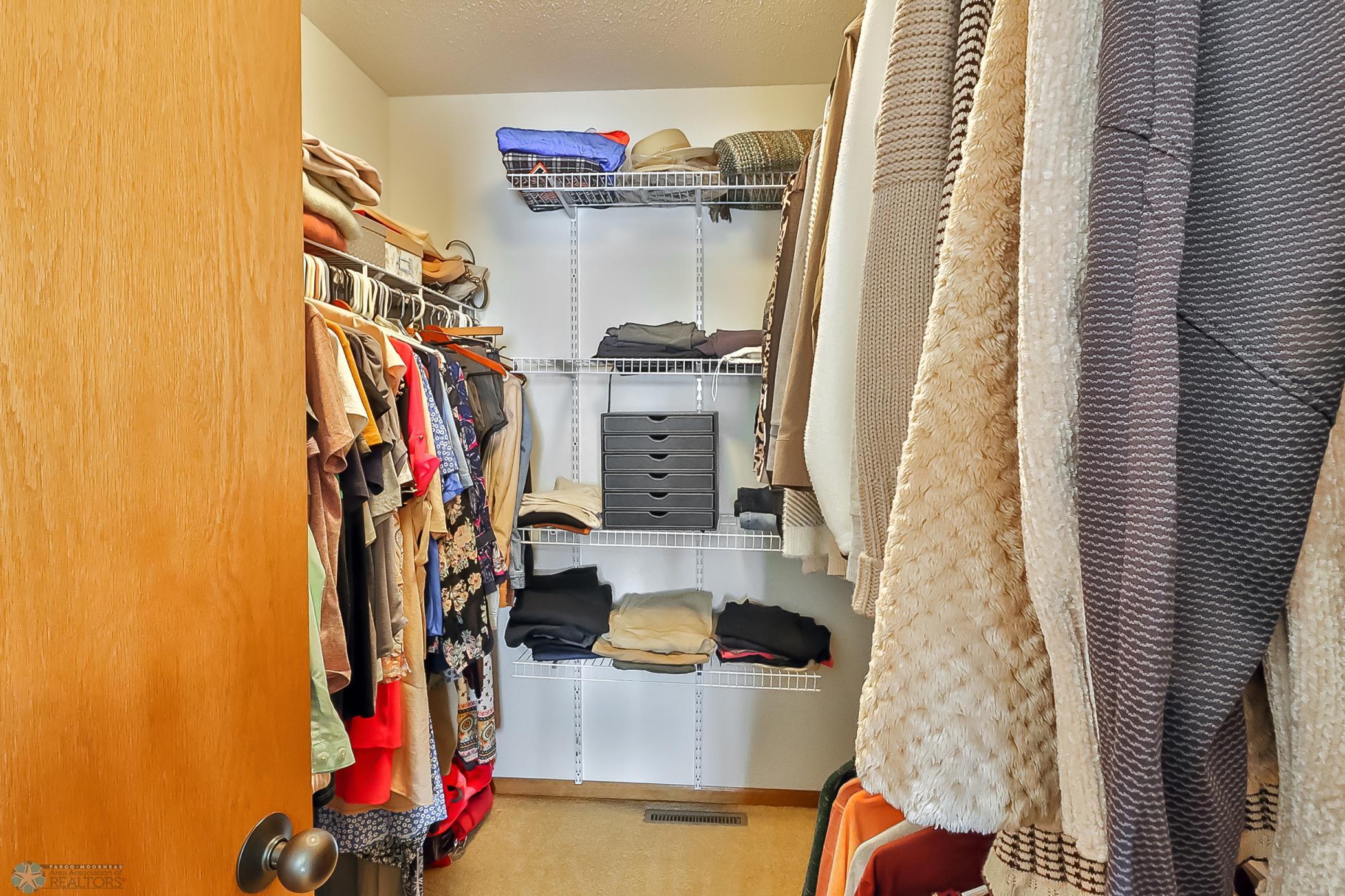 Primary walk in closet