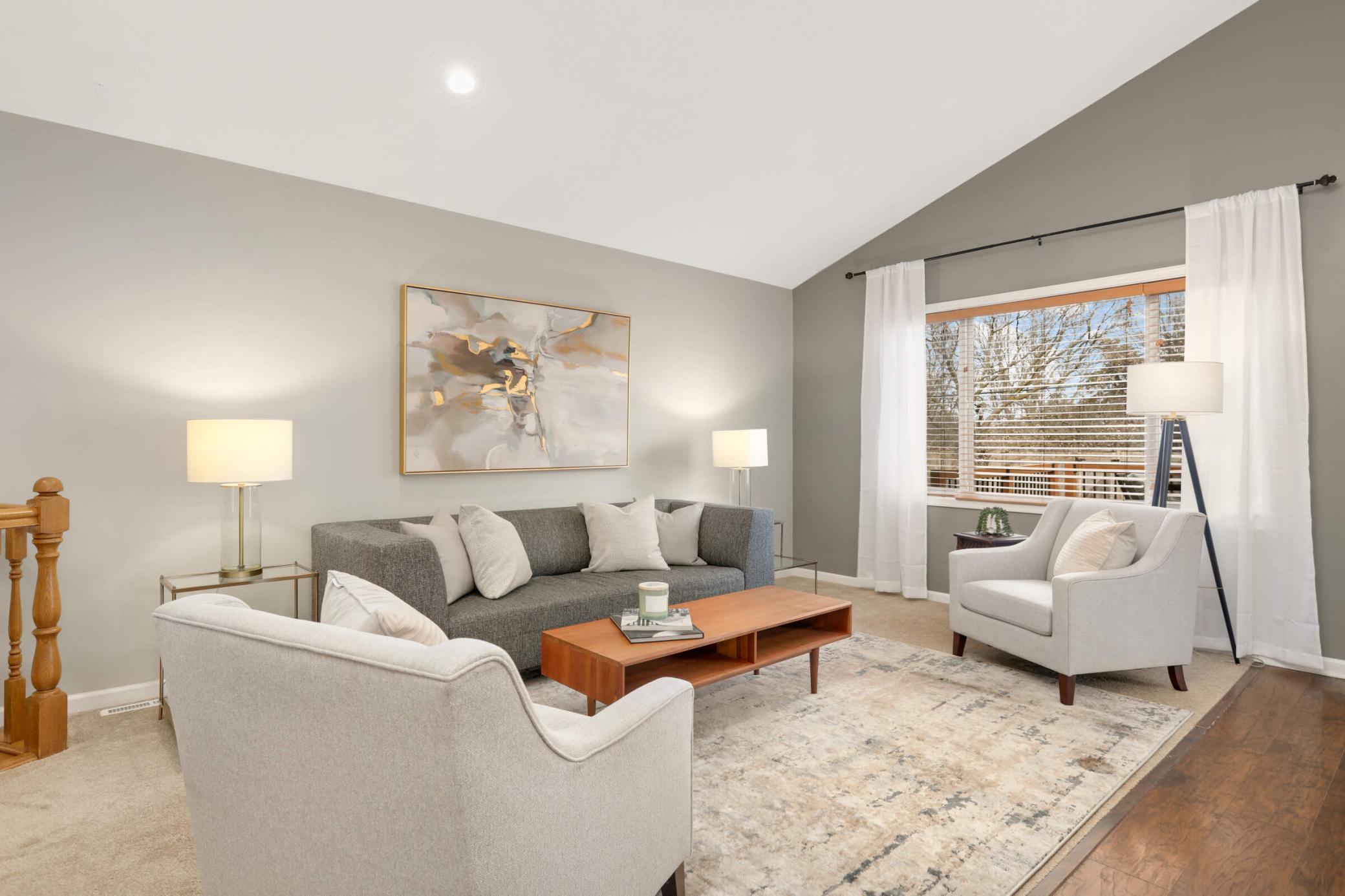Vaulted living room ceilings